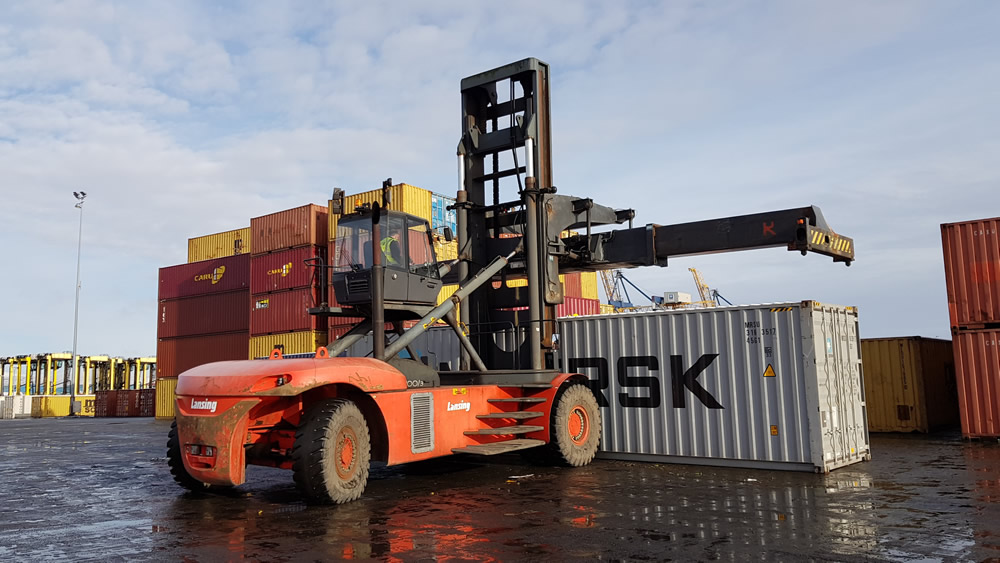 SHAD Group Laden Container Handling Forklifts