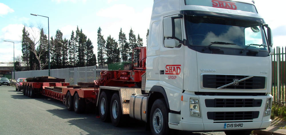 SHAD's specialist machinery transportation